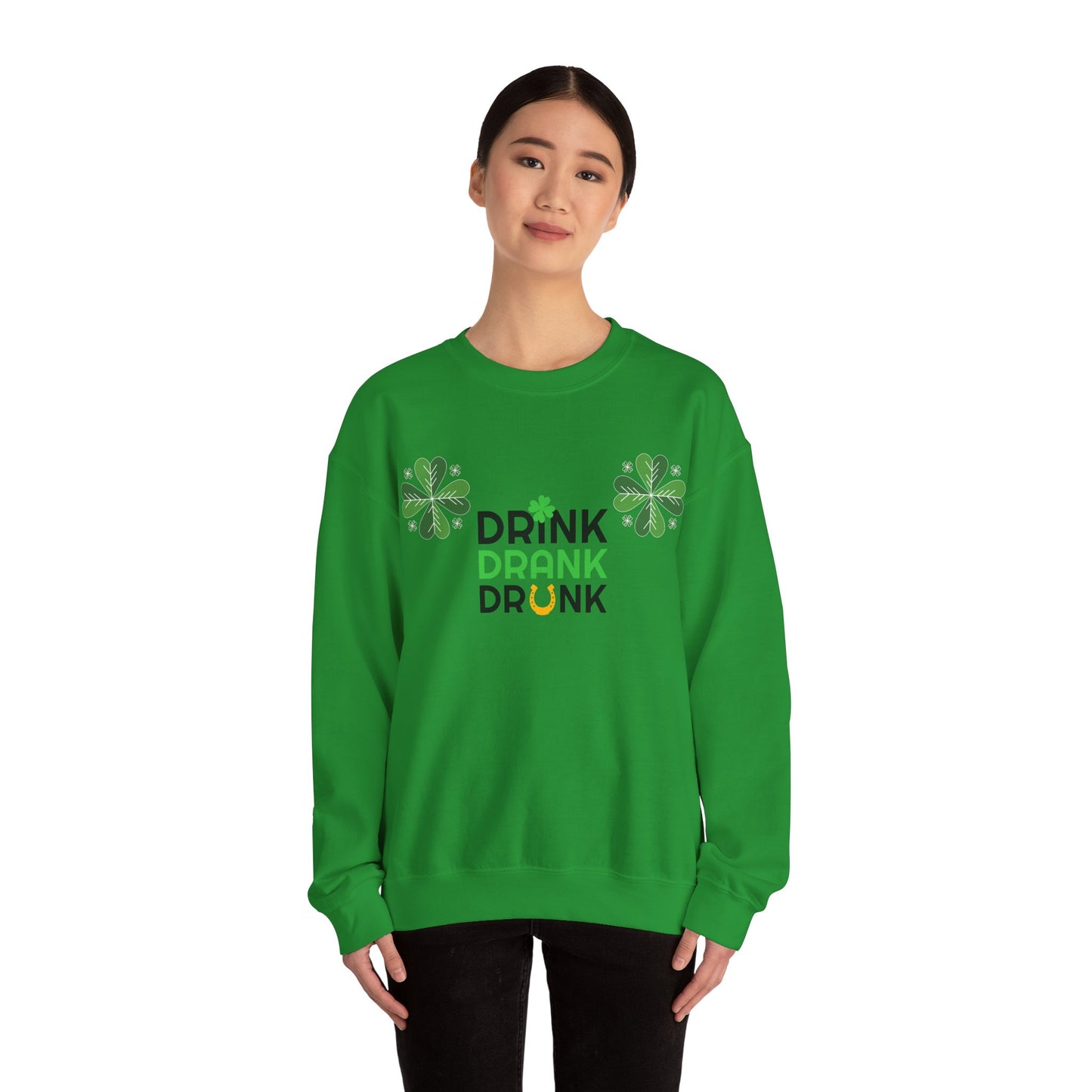 St. Patricks Day Getränk Crewneck Sweatshirt