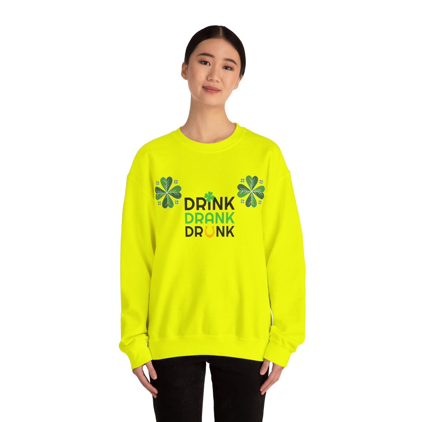 St. Patricks Day Getränk Crewneck Sweatshirt