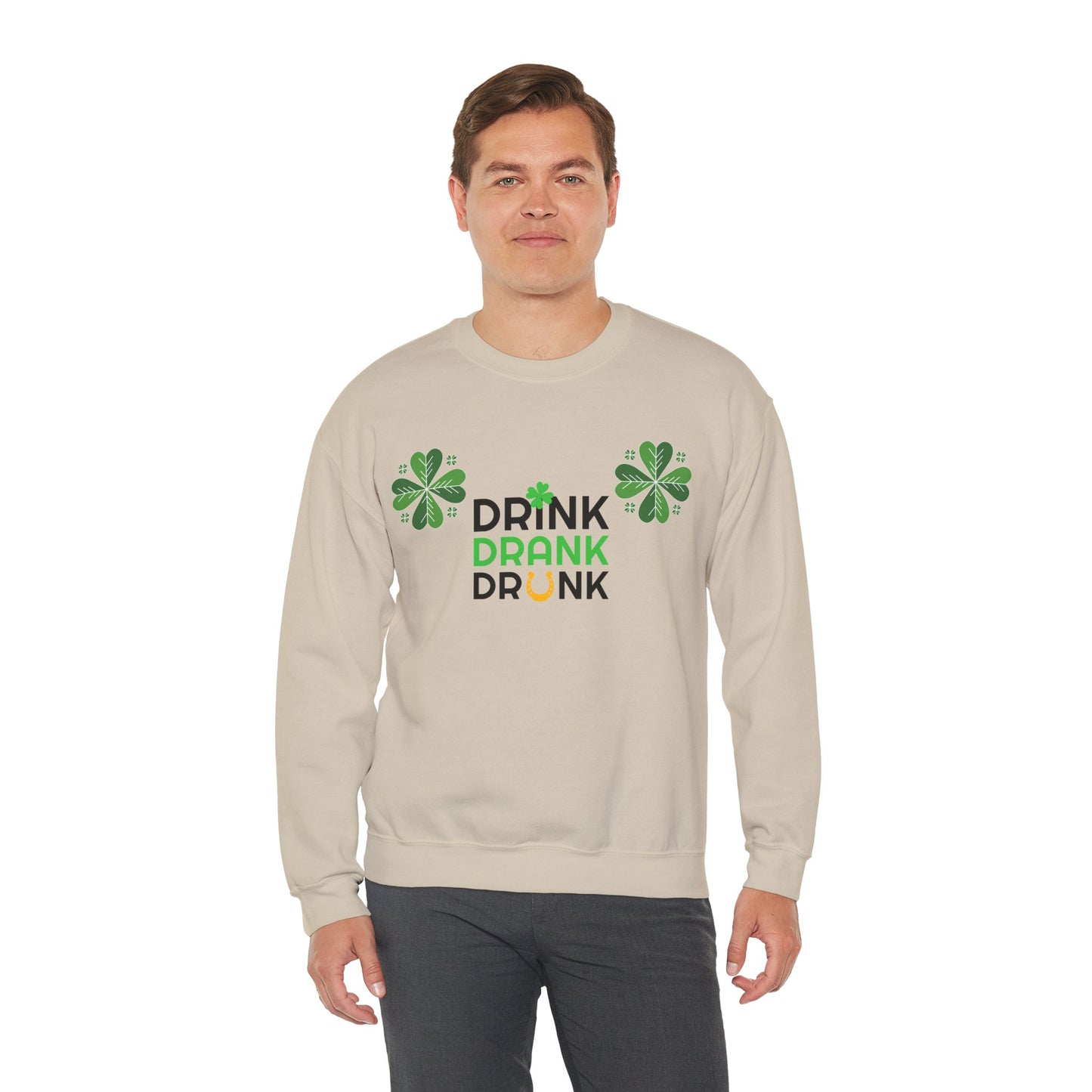 St. Patricks Day Getränk Crewneck Sweatshirt