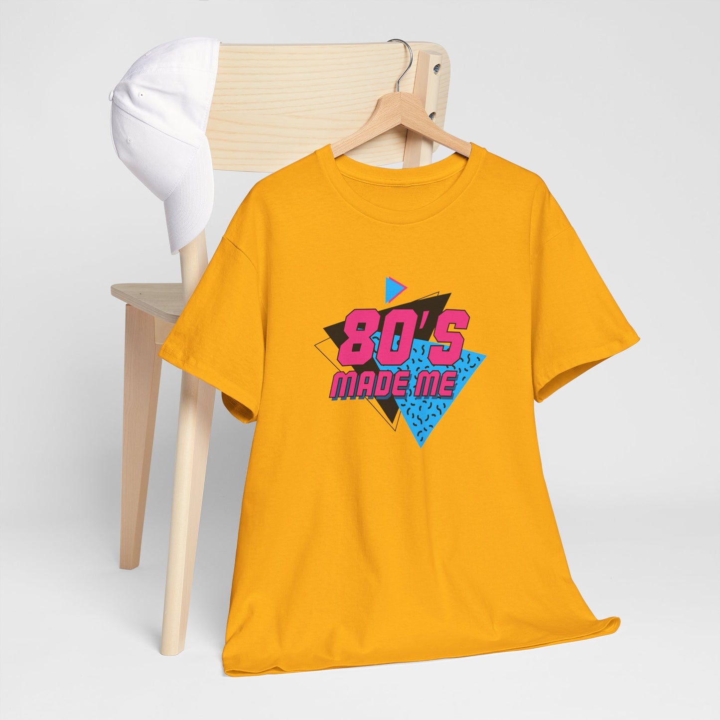 Retro 80er Jahre inspiriertes Unisex-T-Shirt aus schwerer Baumwolle - Perfekt für Nostalgieliebhaber