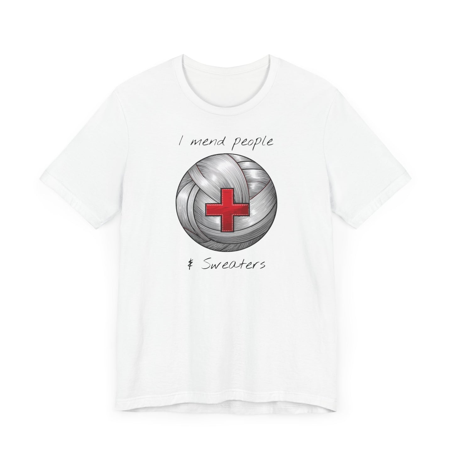 Krankenschwester Strick-T-Shirt - Unisex Jersey