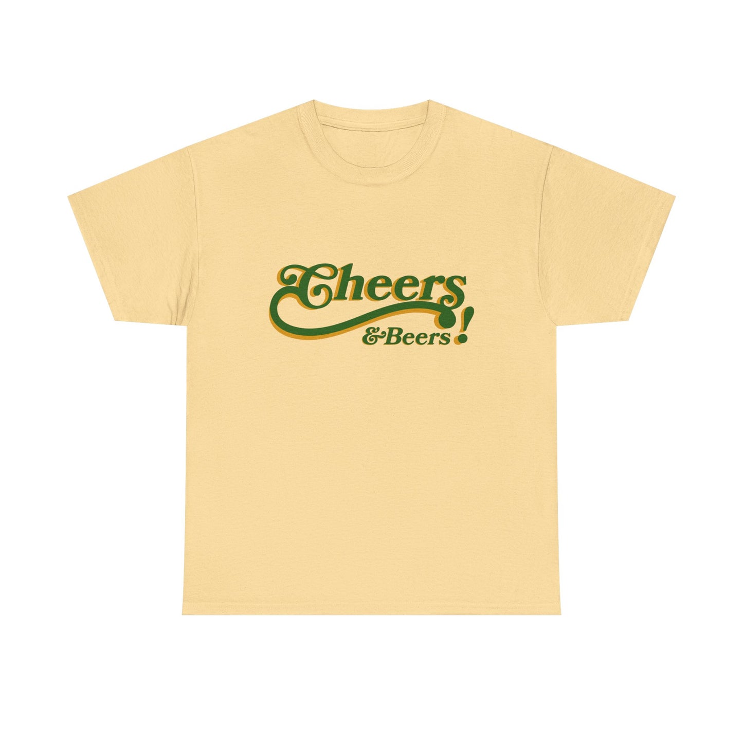 Cheers &amp; Beers Unisex-T-Shirt aus schwerer Baumwolle – Perfekt für Feiern und zwanglose Ausflüge