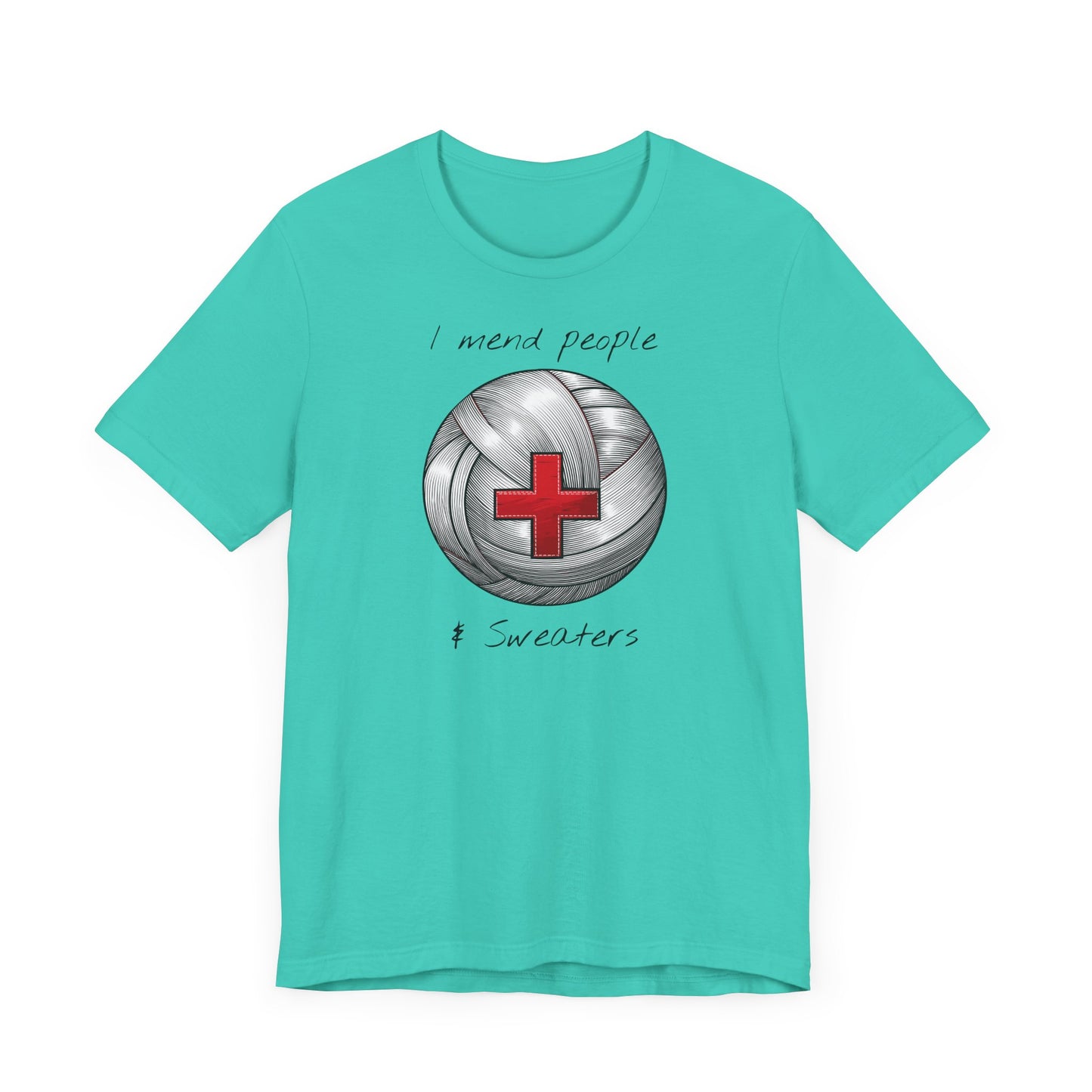 Krankenschwester Strick-T-Shirt - Unisex Jersey