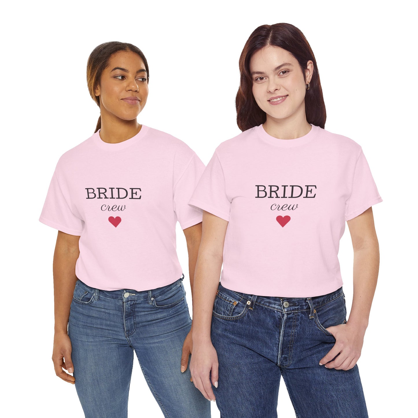 Bride Crew Unisex-T-Shirt aus schwerer Baumwolle – Perfekt für Brautpartys