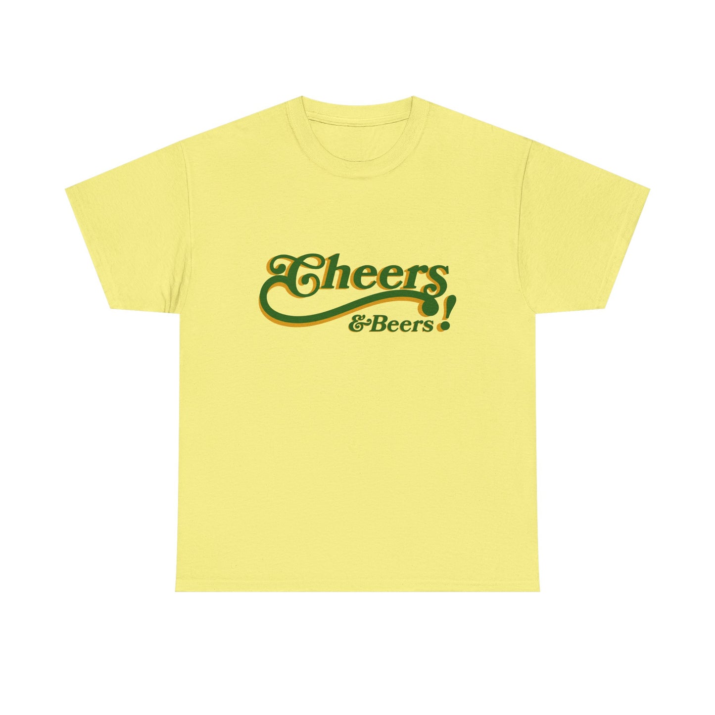 Cheers &amp; Beers Unisex-T-Shirt aus schwerer Baumwolle – Perfekt für Feiern und zwanglose Ausflüge