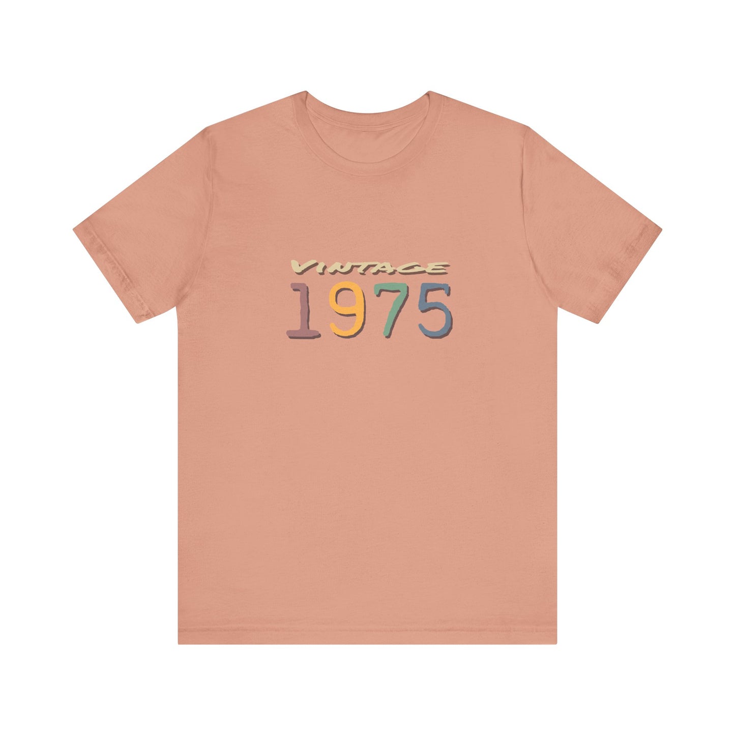 Vintage 1975 Unisex T-Shirt - Retro Grafik T-Shirt