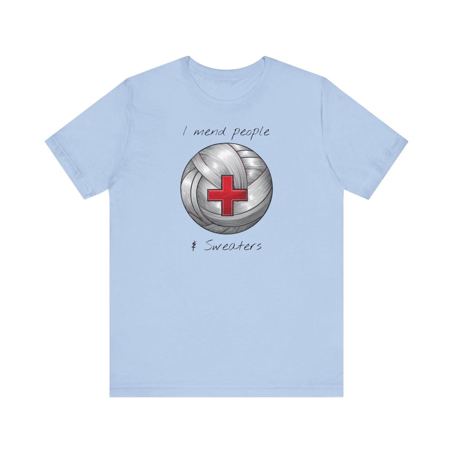 Krankenschwester Strick-T-Shirt - Unisex Jersey