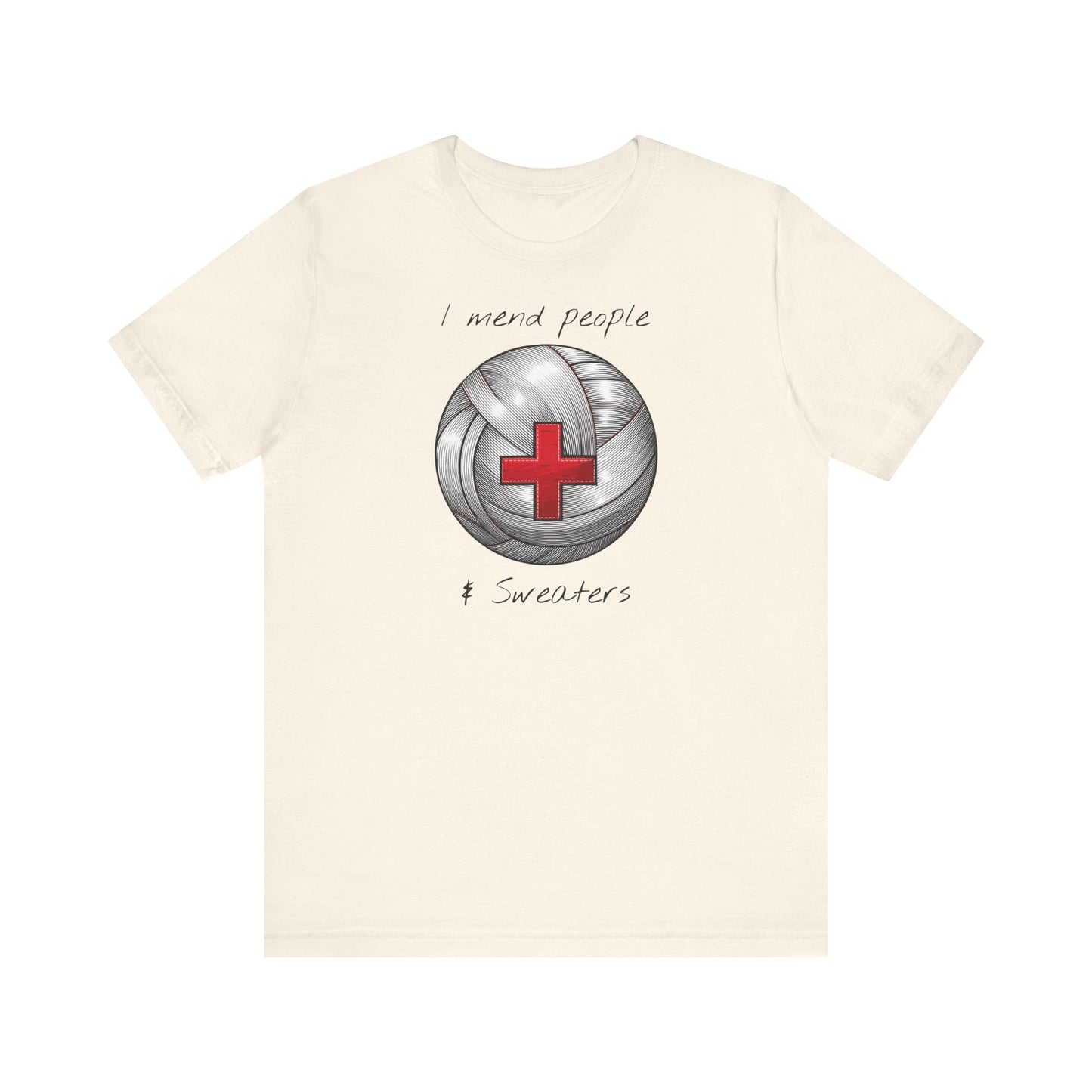 Krankenschwester Strick-T-Shirt - Unisex Jersey