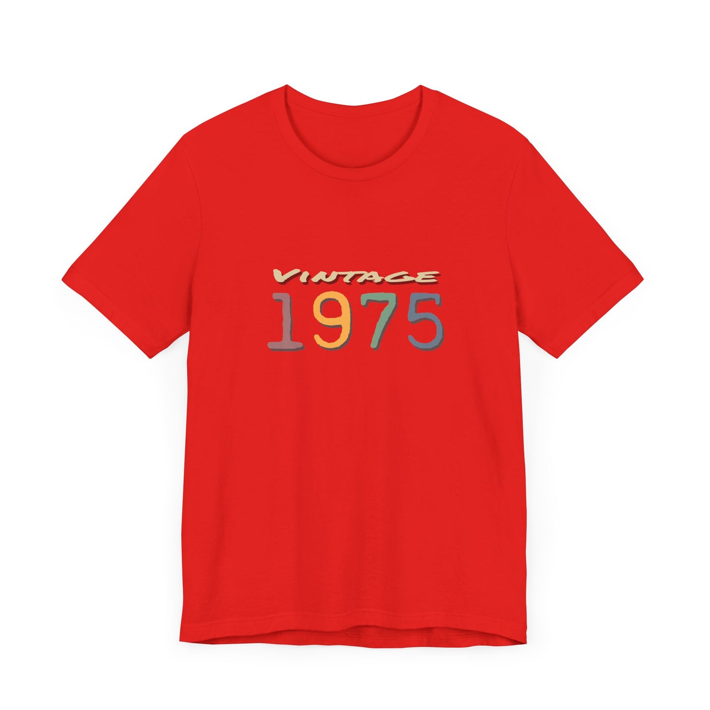 Vintage 1975 Unisex T-Shirt - Retro Grafik T-Shirt