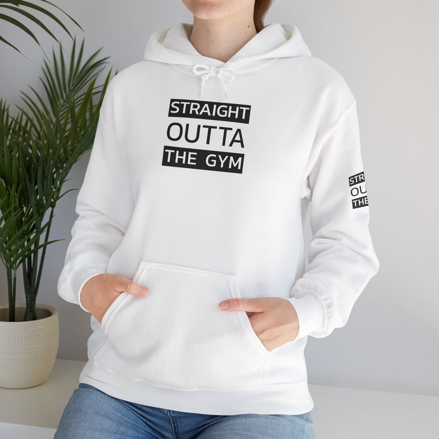 Straight Outta The Gym Unisex Heavy Blend™ Hoodie - Fitness-Motivations-Sweatshirt