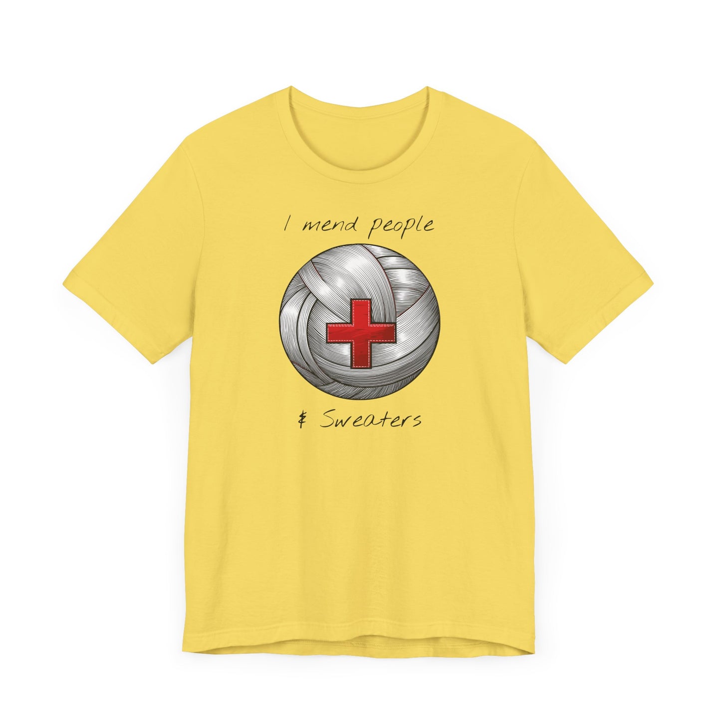 Krankenschwester Strick-T-Shirt - Unisex Jersey
