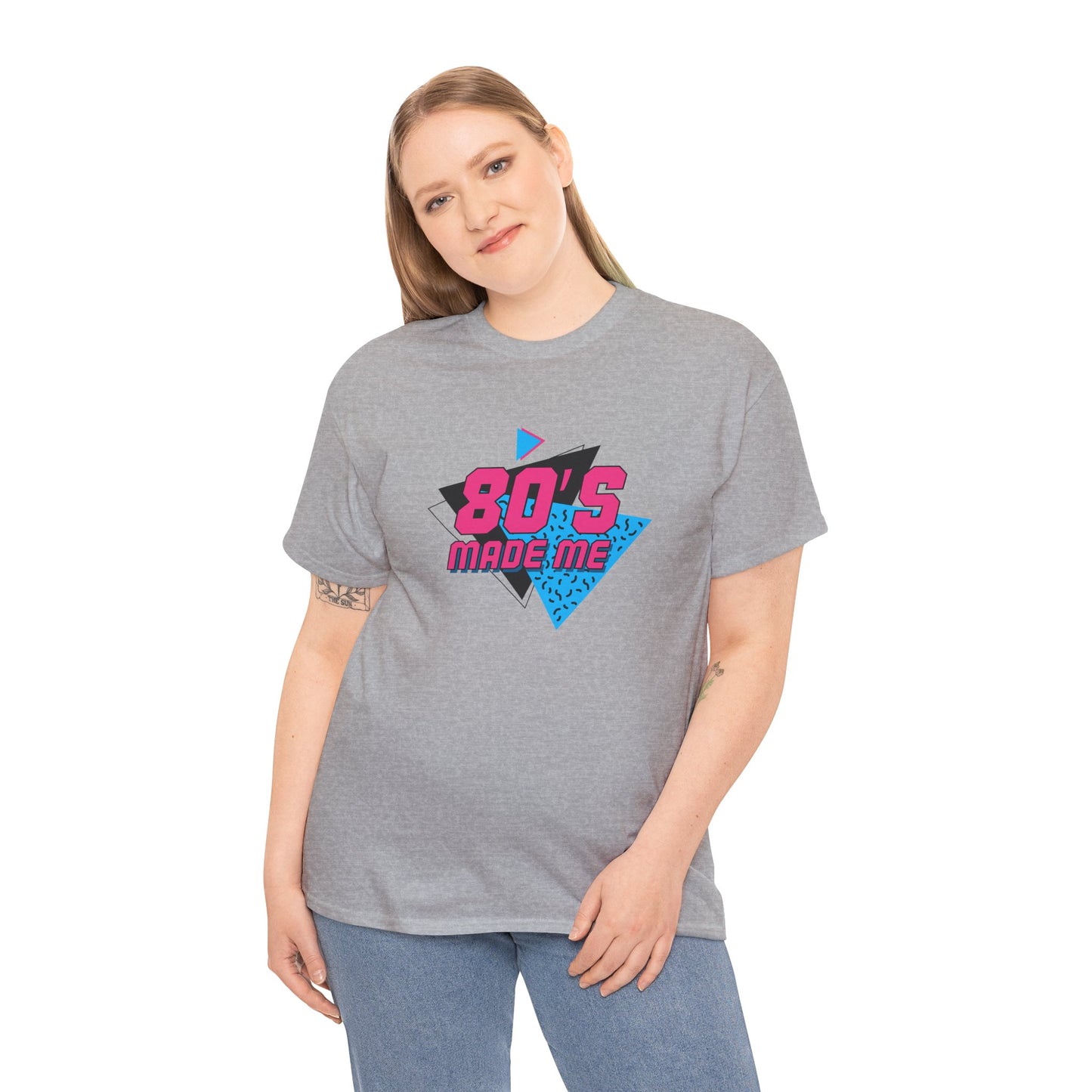 Retro 80er Jahre inspiriertes Unisex-T-Shirt aus schwerer Baumwolle - Perfekt für Nostalgieliebhaber