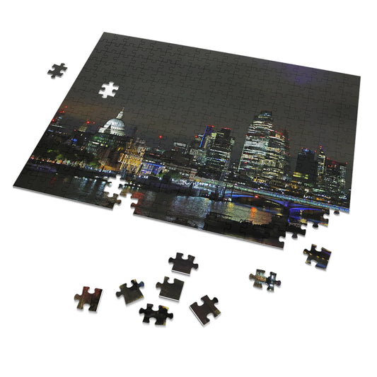 London Skyline Night Scape Jigsaw Puzzle