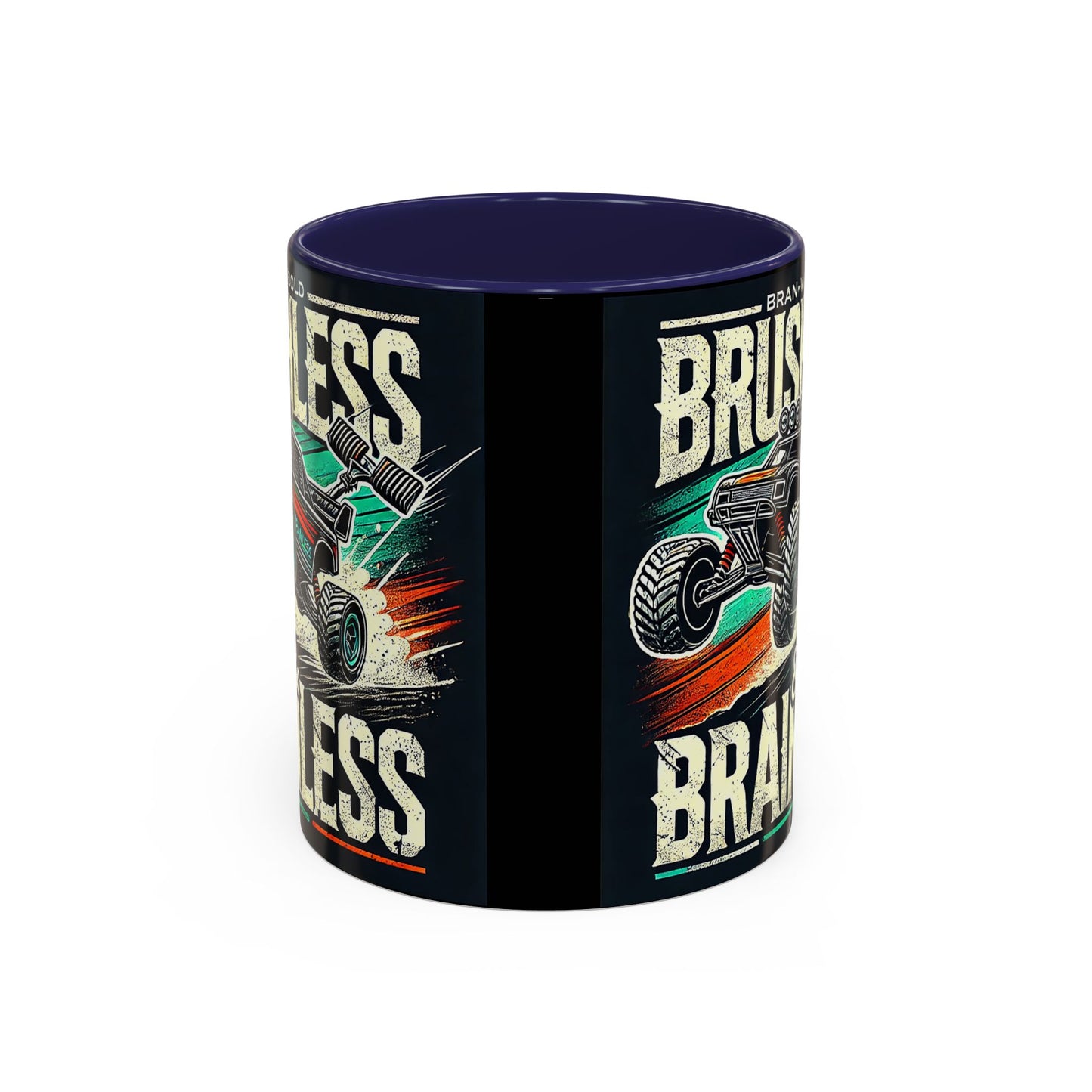 Tasse à café décorative pour passionnés de tout-terrain - Design sans balais et sans cervelle