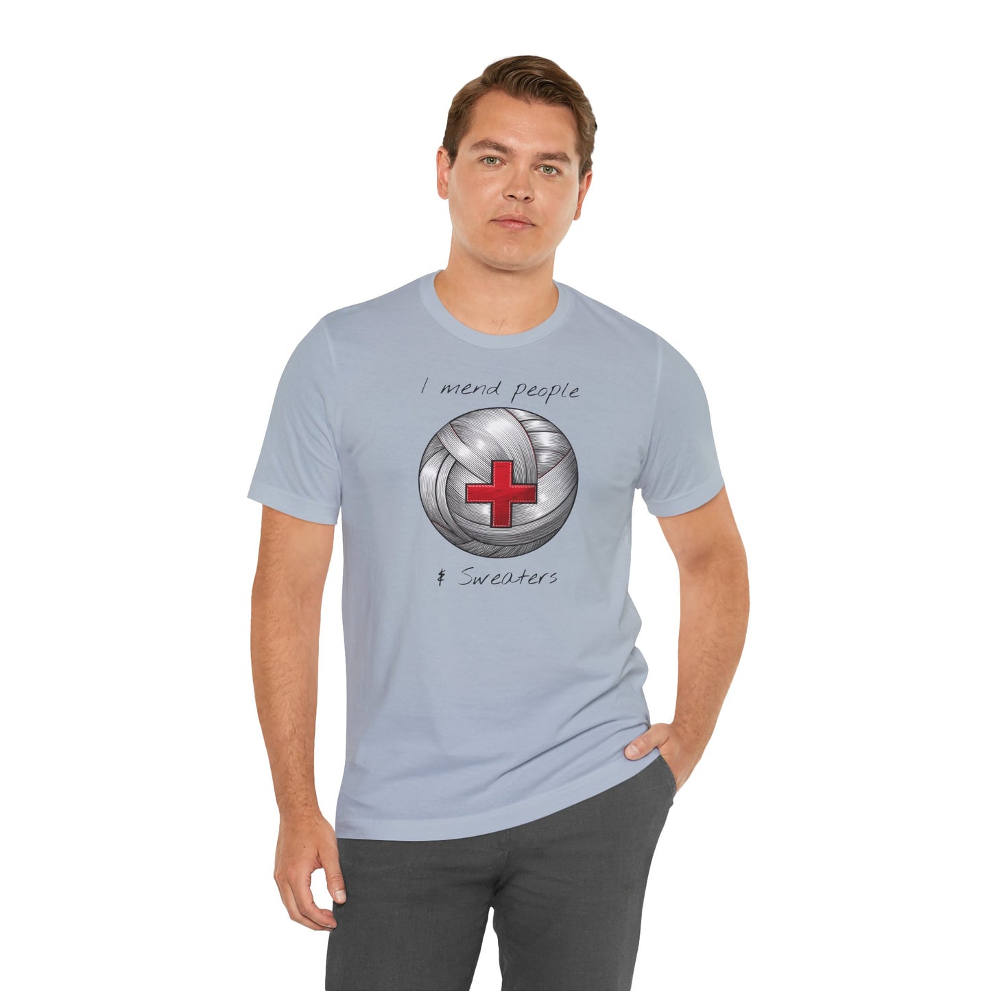 Krankenschwester Strick-T-Shirt - Unisex Jersey