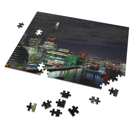 London Skyline Night Scape Jigsaw Puzzle