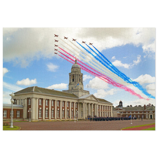 Jigsaw Puzzle: Red Arrows Fly Past - RAF Cranwell