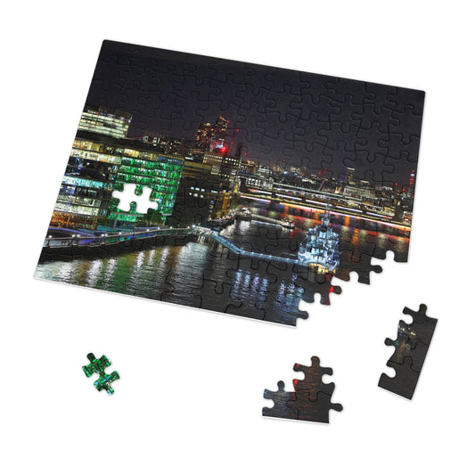 London Skyline Night Scape Jigsaw Puzzle