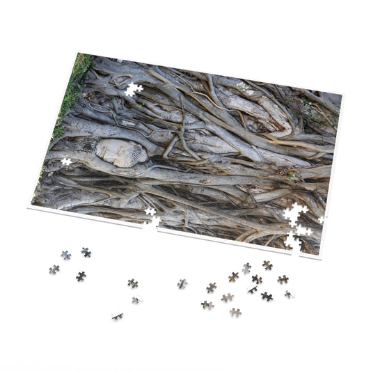 Jigsaw Puzzle Tin Thailand Trees Face Sculpt