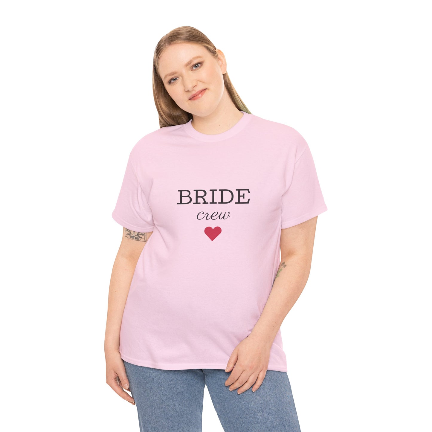 Bride Crew Unisex-T-Shirt aus schwerer Baumwolle – Perfekt für Brautpartys