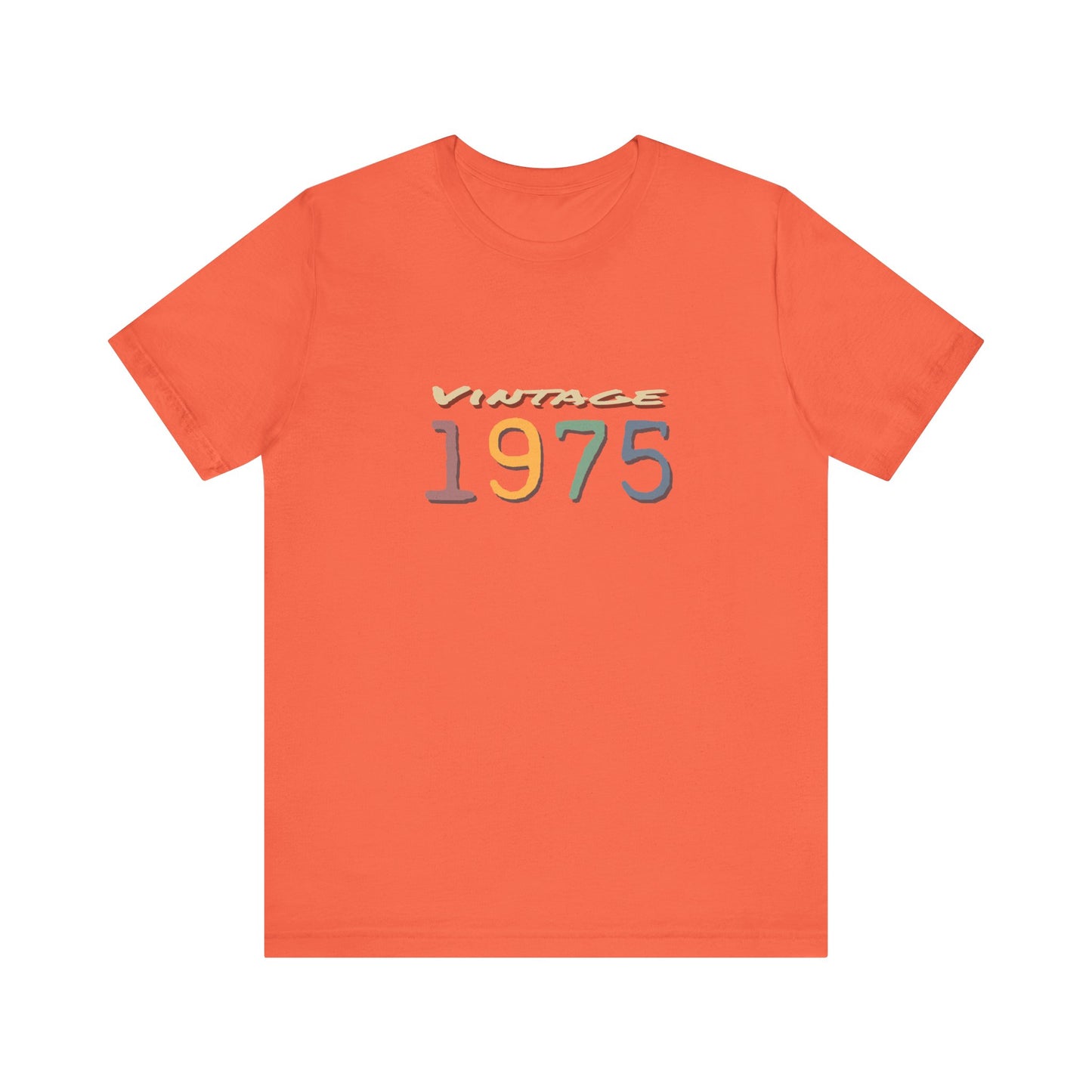 Vintage 1975 Unisex T-Shirt - Retro Grafik T-Shirt