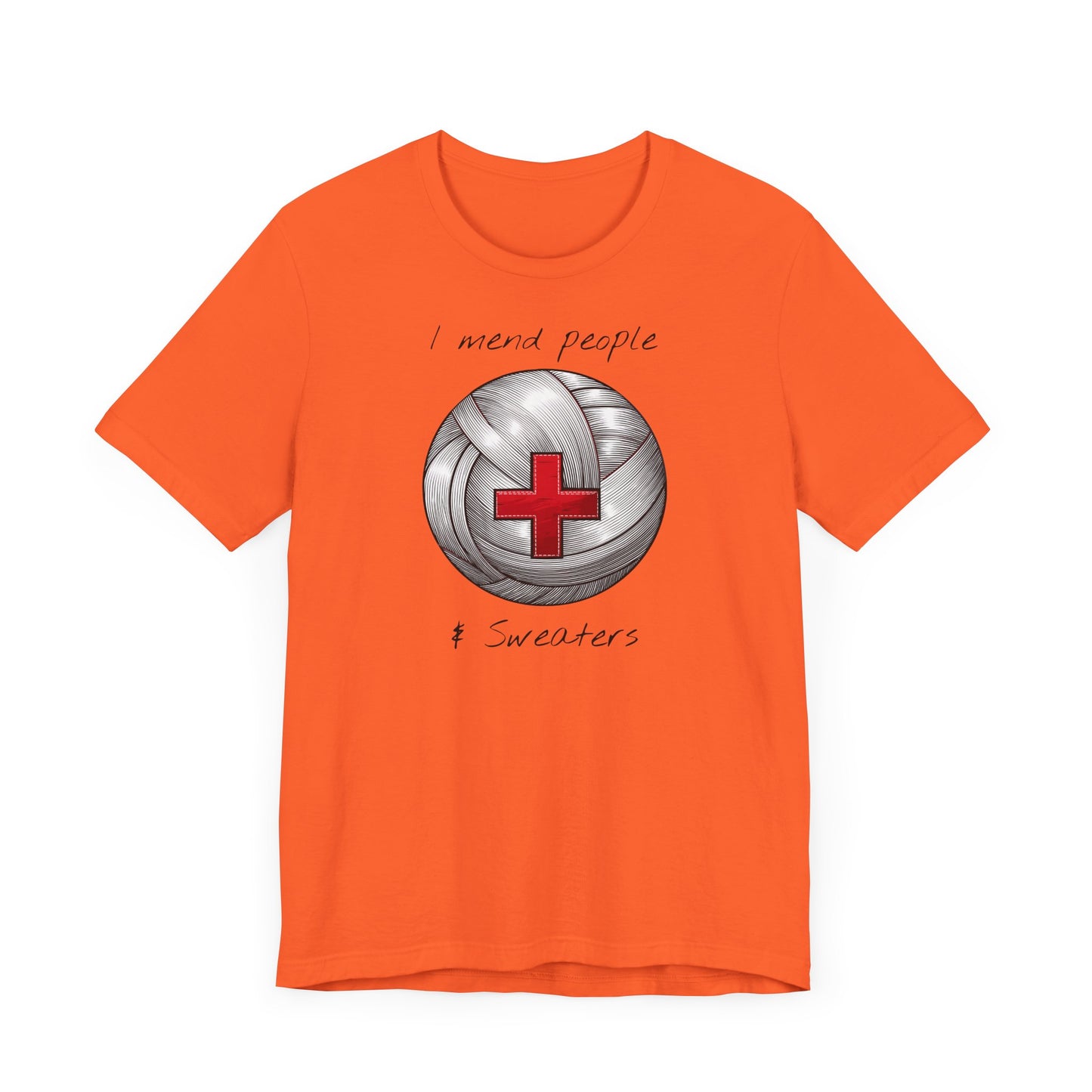 Krankenschwester Strick-T-Shirt - Unisex Jersey