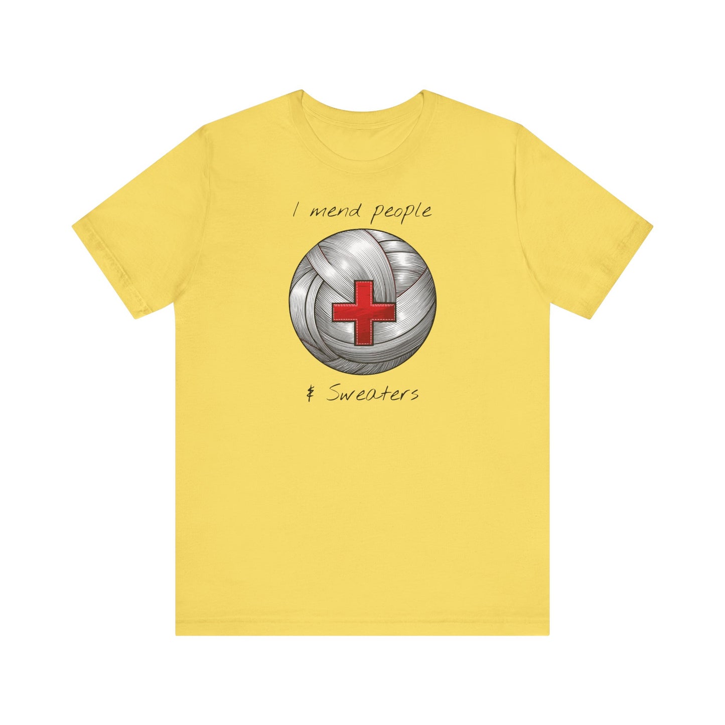 Krankenschwester Strick-T-Shirt - Unisex Jersey