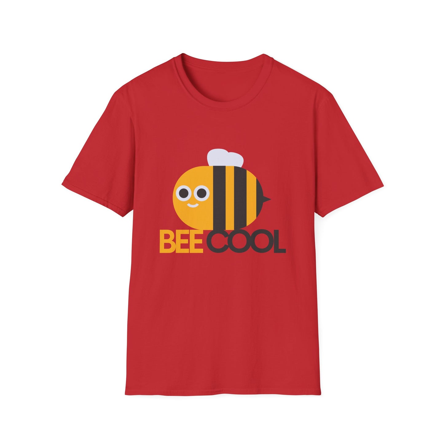 Bee Cool Unisex Softstyle T-Shirt - Lustiges und verspieltes Bienendesign 