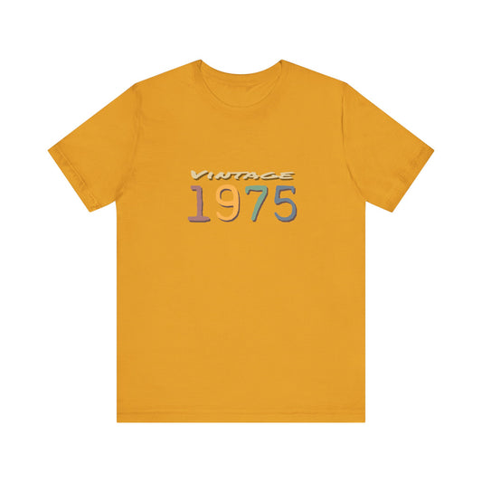 Vintage 1975 Unisex T-Shirt - Retro Grafik T-Shirt
