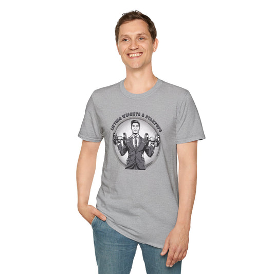 Entrepreneur Gym Lover T-Shirt - Lifting Weights & Startups