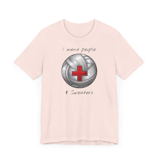 Krankenschwester Strick-T-Shirt - Unisex Jersey