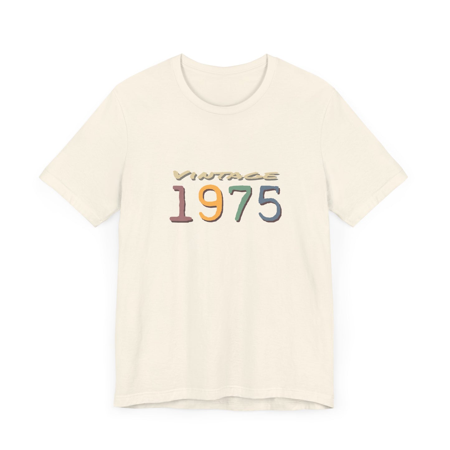 Vintage 1975 Unisex T-Shirt - Retro Grafik T-Shirt