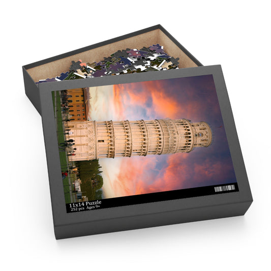 Leaning Tower of Pisa Puzzle - 120, 252, 500-Piece Options | Fun & Educational